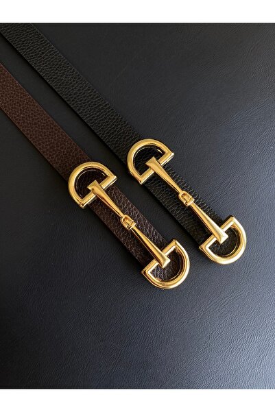 LİA KEMER حزام نسائي رفيع بإبزيم طويل ذهبي مكون من قطعتين، حزام معطف، حزام قم...