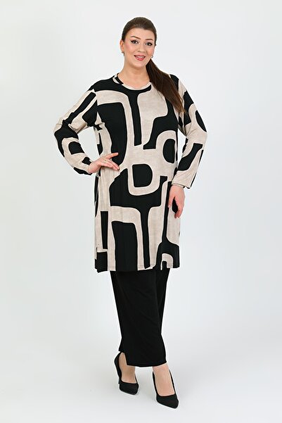 By Alba Collection Women's Mink Turban Lycra Large Size Double Set