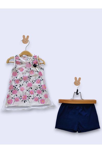 PİNPON Tulle Floral Shorts Set