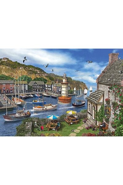 Ks Puzzle Ks Games Puzzle 2000 Pieces Village Harbor 11386