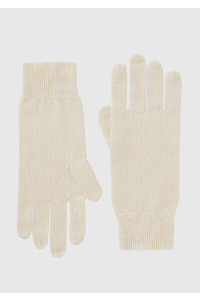 United Colors of Benetton Γυναικεία Λευκά 100% Κασμίρ Γάντια