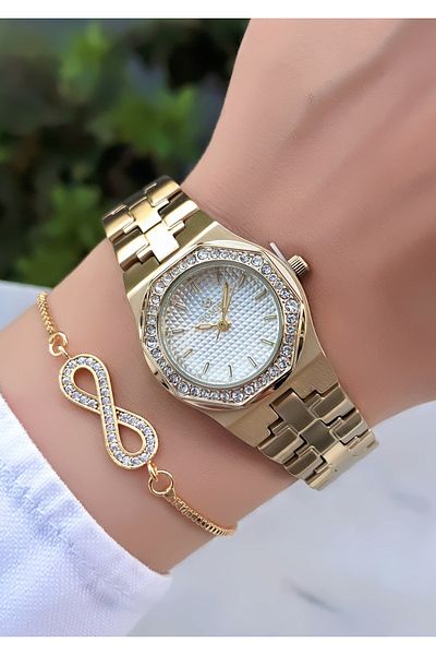 Homies Original Invoice Waterproof Women's Wrist Watch with Bracelet Gift