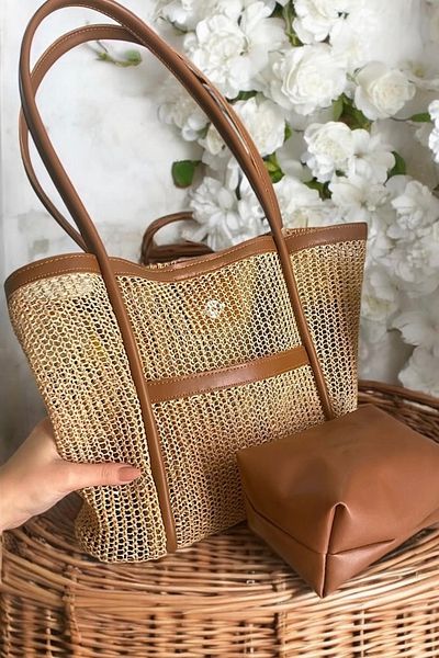 bb butik basic Premium Σειρά Daily Straw Bag HS4975