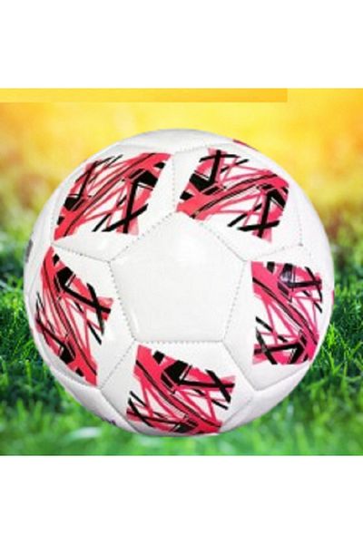 rexa Classic White Soccer Ball with Colorful Abstract Panels