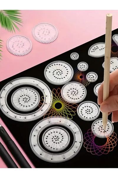 Orient 22pcsGeometric Spirograph Drawing Kit for Kids & Artists – DIY Mandala Art Tool Set