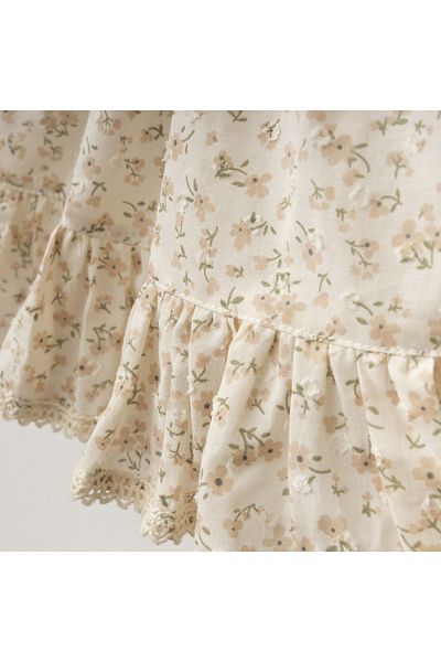 ALPİDS Baby Dress Collar Embroidered Zippered Baby Dress