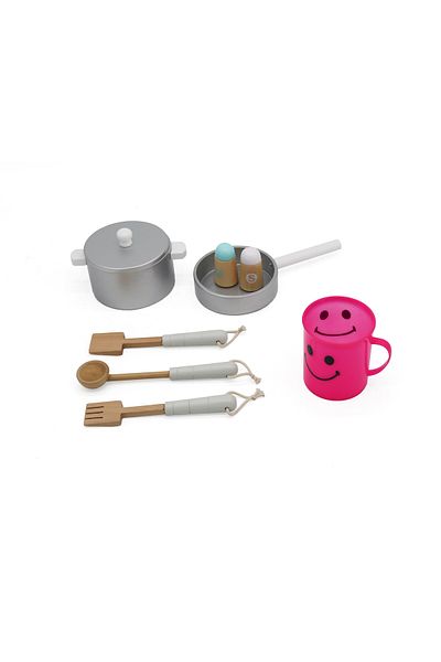 KIKIBEBE Children’s Wooden Kitchen – Encourages Creativity, Imagination & Life Skills Through Play-white