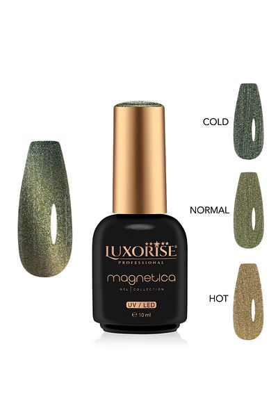 LUXORISE Oja semipermanentă MAGNETICA - ThermoCharm, Green Glade 10ml