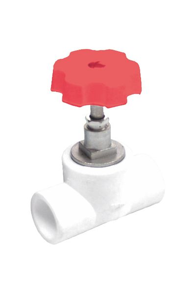 flores PPR valve with rosette, 25 mm