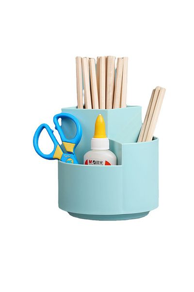 Generic Pen Holder Creative Multifunctional Large Capacity 360 Degree Rotating Round
