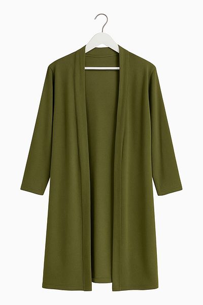 STİLZERAFET Women's Thin Combed Cotton Fabric Cardigan Standard Size