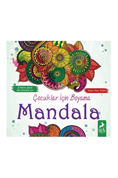 Genel Markalar Çocuklar İçin Boyama - Mandala Ren Kitap (Koruma Poşetli)