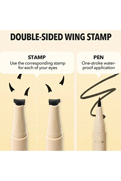 BRONZENET قلم حواجب 2 في 1 من براوز اون ديماند من شيجلام، أسود