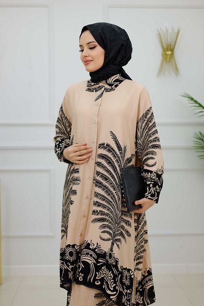 Enans Design Women's Hijab 2-Piece Set Tunic & Trousers