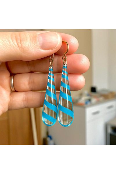 nazarboncuğu Colorful Glass Earrings