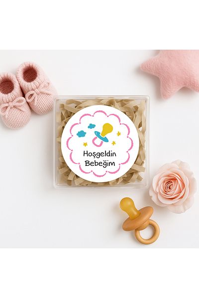 reprodesign 24 Pieces 4 cm Baby Themed Welcome Sticker Model-1