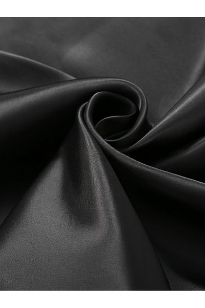 COOYA Imitation silk envelope pillowcase, polyester fabric, skin-friendly and soft, 102*51cm, black