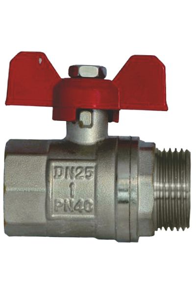 flores Butterfly water valve, 1", Fi + Fe