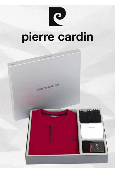 Pierre Cardin Ανδρικό Σετ Μπόξερ & Μονόκλινο & Βαμβακερές Πιτζάμες & Κάλτσες Δώρο Σετ Προίκας 4 τεμαχίων O1.L0.I2.VPC.22