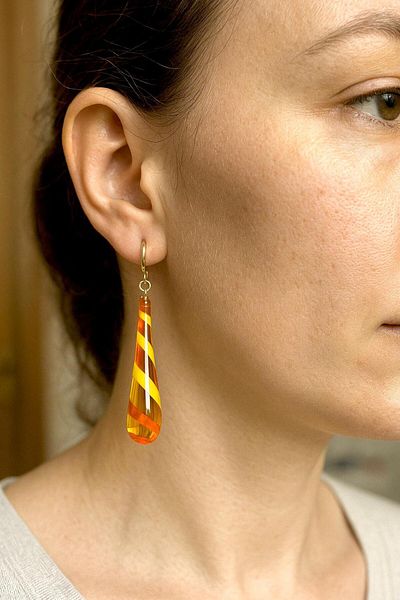 nazarboncuğu Colorful Glass Earrings