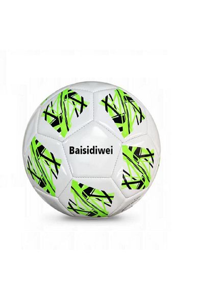 rexa Classic White Soccer Ball with Colorful Abstract Panels