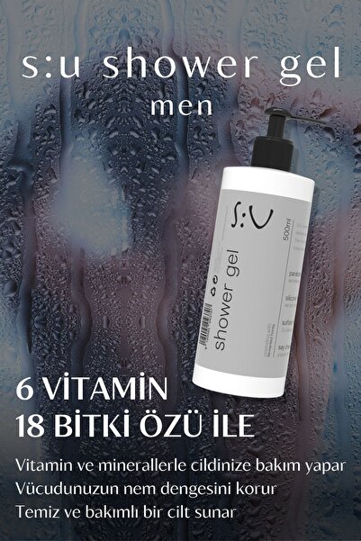 Body Care Shower Gel Men 500 ml - Duş Jeli Erkek Tuz, Paraben, Silikon, Sles/sls Içermez