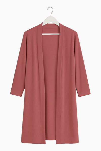 STİLZERAFET Women's Thin Combed Cotton Fabric Cardigan Standard Size