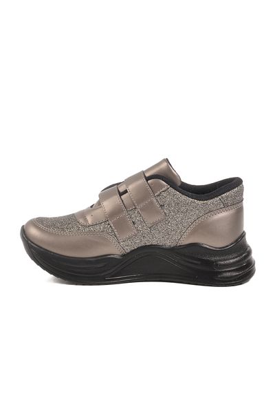 AYAKMOD Platinum Glittery Velcro Girls Sneaker 7021086 F