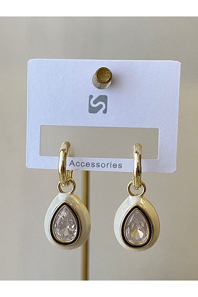 Çelik Drop Model Steel Earrings
