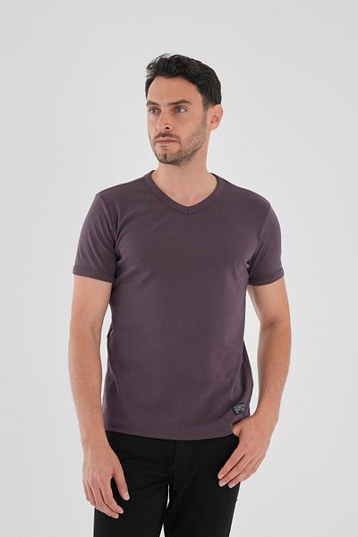 ALEXANDERGARDI Tricou pentru bărbați cu mânecă scurtă cu decolteu în V