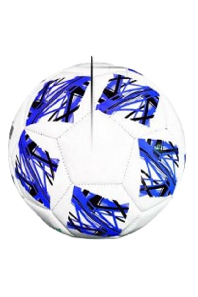 rexa Classic White Soccer Ball with Colorful Abstract Panels