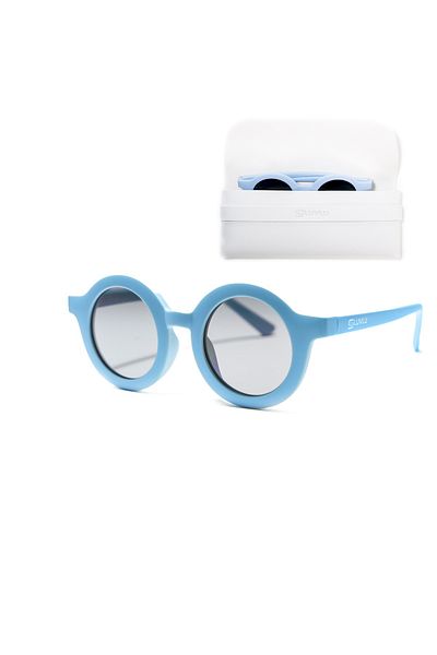 LUVLU Ochelari de soare polarizați pentru copii, protecție UV 400, rame flexibile, husă de protecție inclusă, 3+
