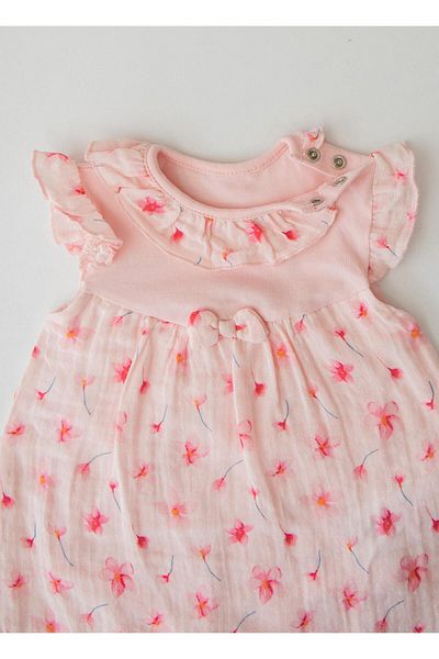 kitikate Organic Buga Muslin Gilet Body Pink