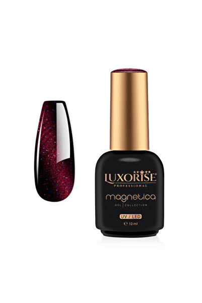 LUXORISE Oja semipermanentă MAGNETICA - Star Dust, Comet Crimson 10ml