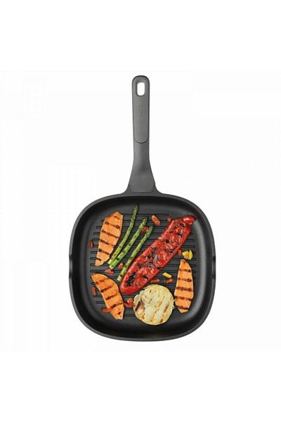 Berghoff Stone grill pan, 26 cm, 2.1L, Aluminum, Black