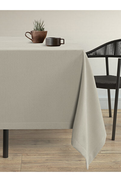 Demor Home Velvet Textured Fog Cloud Color Carefree Tablecloth
