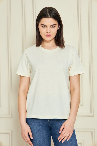 Black project Kadın T-shirt Bisiklet Yaka
