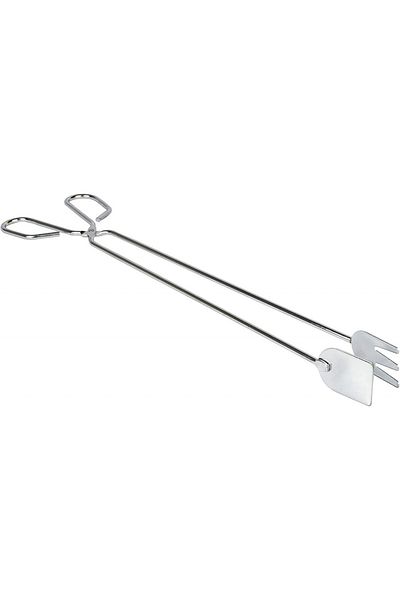 Generico Genérico kitchen tongs, stainless steel, silver, 40 x 10 x 3 cm