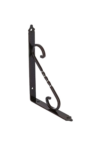 flores Suport pentru raft, din fier forjat, maro, 230 x 155 x 20 mm