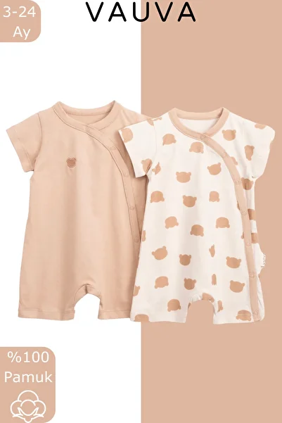 Vauva 2-Piece Snap Jumpsuit Printed Embroidered Baby Kids Summer Jumpsuit