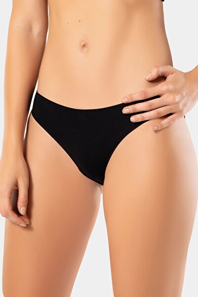 TÜREN 924 Біло-чорно-бежевий жіночий 3-х предметний комплект бікіні з лікрами та бавовною