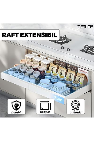 Teno Teno® Expandable Closet Organizer, high durability, large capacity, white