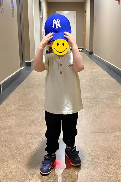 Takı Dükkanı Waiter Boy Kids Ny Cap Hat Saks Blue Cp215m