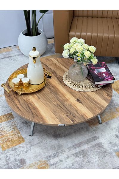NOON 90cm Foldable Center Floor Coffee Table for Living Room