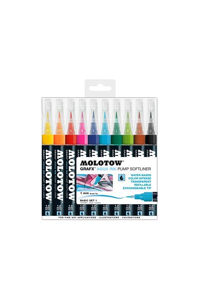 Molotow Aqua Ink Pump Softliner Basic-Set 1 10