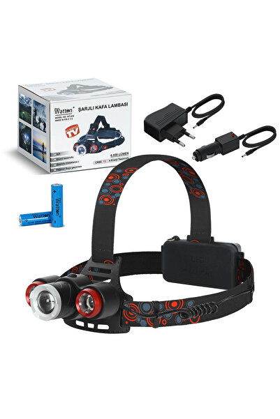 Watton 6000 LÜMEN ŞARJLI KAFA LAMBASI WT-632