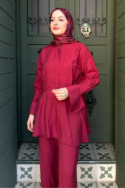 Ovn. Σετ Ζαππί Μέσης Σταντ - Claret Red