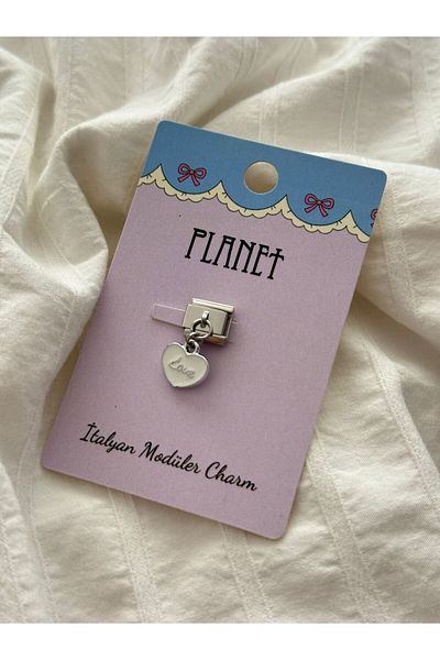 Planet Butik Love Italian Charm with Hanging Card