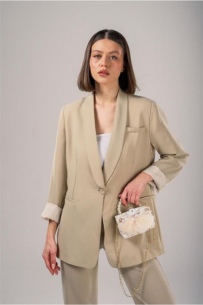 WALKWAY Beige Women's Shoulder Bag Ccs London 17945