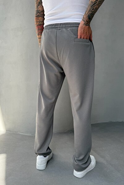 MADZEYMODA Full Lycra Super Flexible Smoked Men's Baggy Fit Ribbed Jogger Ke-5030